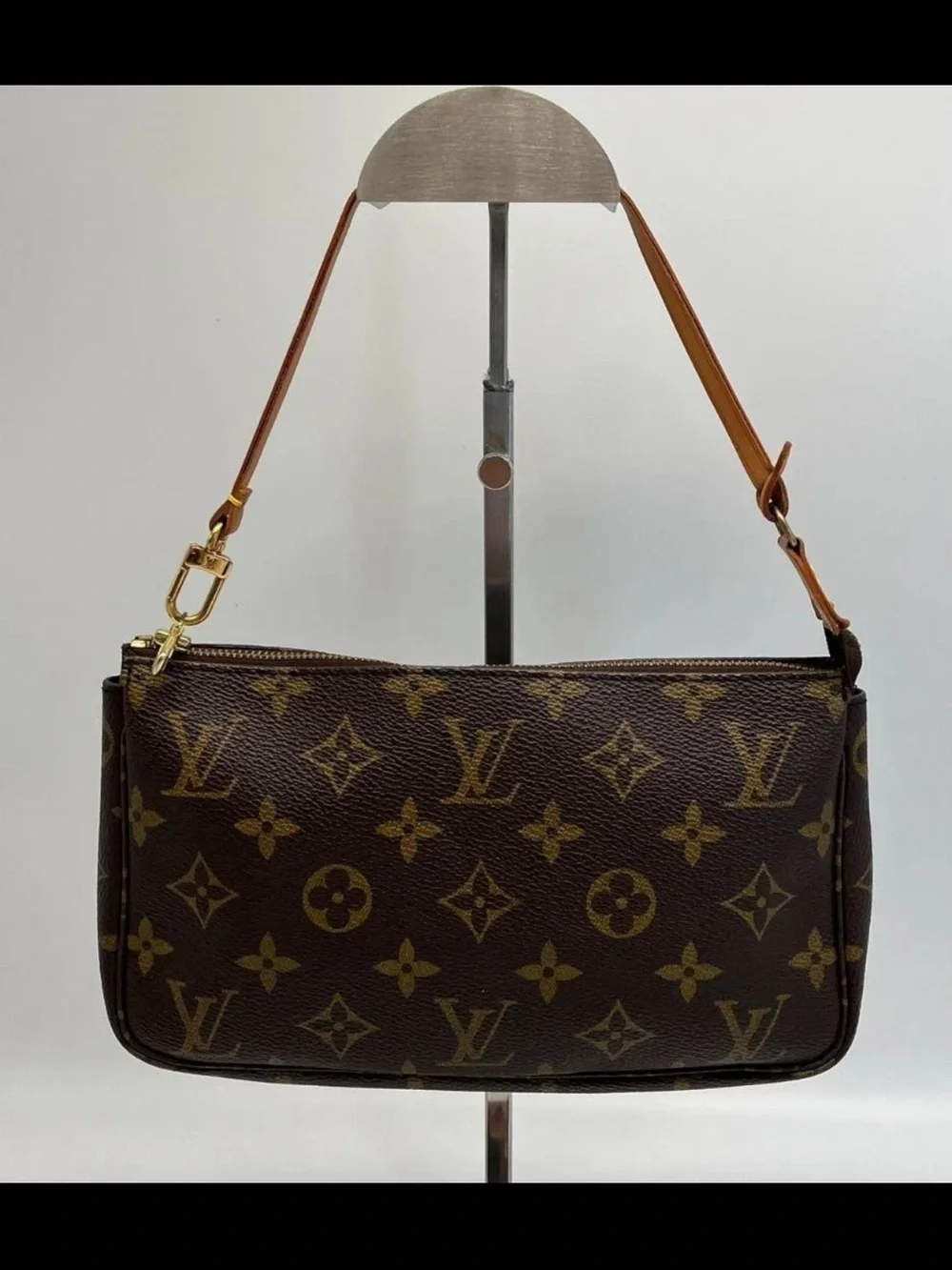 Louis Vuitton Brown Monogram Canvas Pochette Accessoires Shoulder Bag
